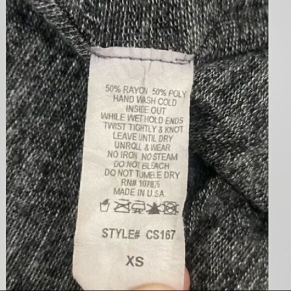 Comfy USA Womens Open Front Draped Vest Stretch Gray XS - Picture 5 of 6